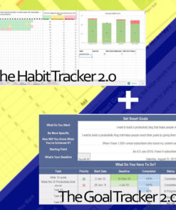 Habit Tracker 2.0 + Goal Tracker 2.0 Bundle