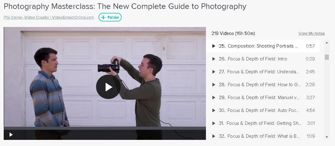 photography masterclass helped me find a hobby