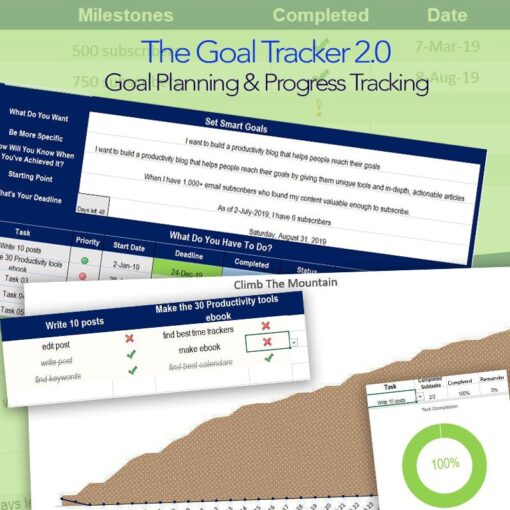The Goal Tracker 2.0: Goal Planner and Progress Tracker