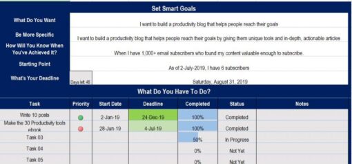 3-In-1 Bundle: Habit Tracker 2.0 + Goal Tracker 2.0 + Life Audit Workbook - Image 2